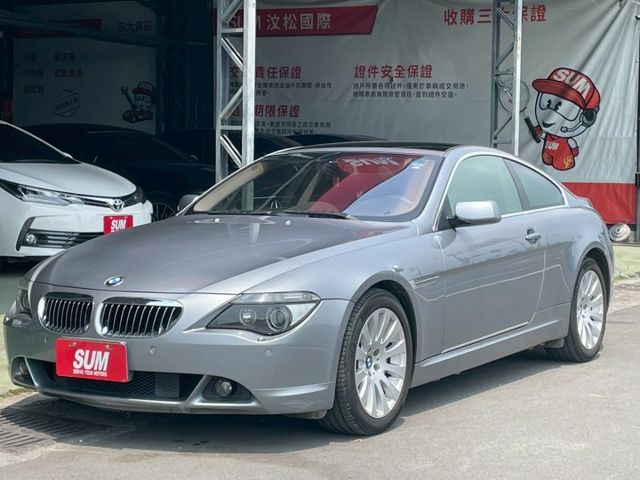 E63 645CI V8暴力美學 定速 雙前電動座椅 前後倒車雷達 天窗 恆溫空調 屏東進口車推薦：汶松國際  第1張相片