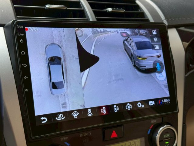 CAMRY Q版 改裝安卓機及360環景系統 I-KEY 摸門 雙前電動通風椅 抬顯 後座遮陽簾 電池健康 屏東中古車  第14張相片
