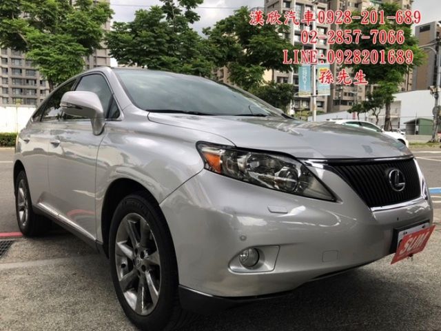 汽車圖片 1張相片中古車 10年式lexus Rx350 頂級4wd大改款僅跑10萬公里十安全氣囊全景天窗黑內裝定期保養 Lexus 淩志 Rx 新北市