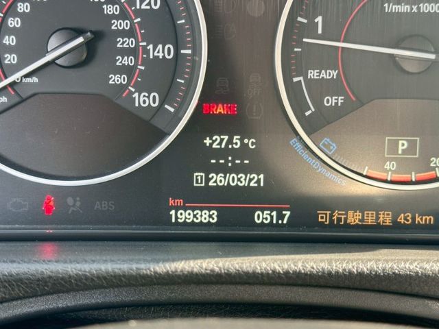F30 保養廠的車 無事故 無待修 里程19萬公里 車況超好 天窗 I-key摸門 抬頭顯示 底盤QQ 無漏油 無異音  第9張相片