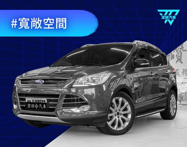 2013年 FORD福特 KUGA 灰 1.6／全景天窗.定速.雙區恆溫.倒車顯影.電尾  第1張相片