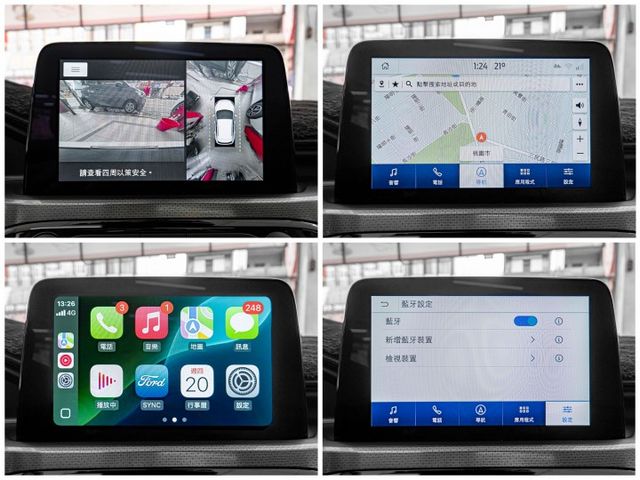 2022年 FORD福特 KUGA 白 1.5／全景天窗.ACC.盲點.車偏.環景.電尾.CarPlay  第12張相片