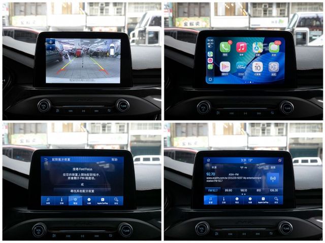 Lommel！2022年 FORD福特 FOCUS 白 1.5／I-KEY.ACC.盲點.車偏.CarPlay  第11張相片