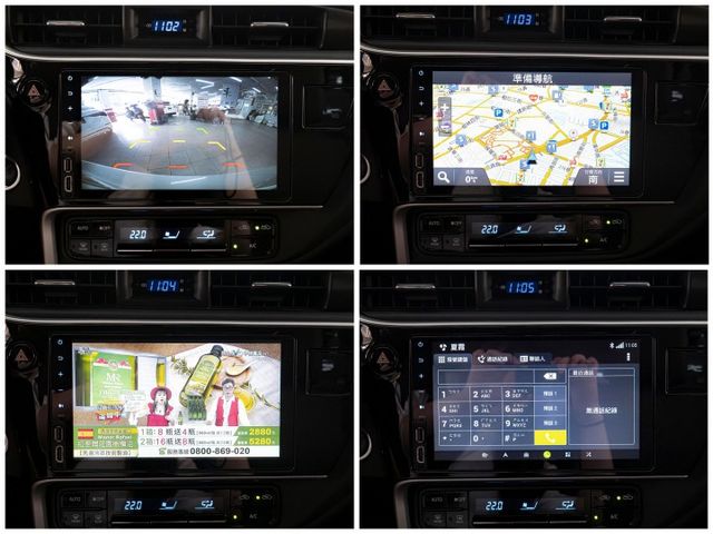 2018年 TOYOTA豐田 Altis 銀 1.8／I-KEY.定速.倒車顯影.導航.恆溫  第12張相片