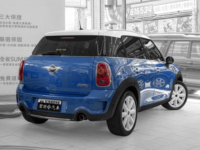 Cooper S！ 2012年 MINI迷你 COUNTRYMAN 藍 1.6／定速.恆溫.藍芽.倒車顯影  第2張相片