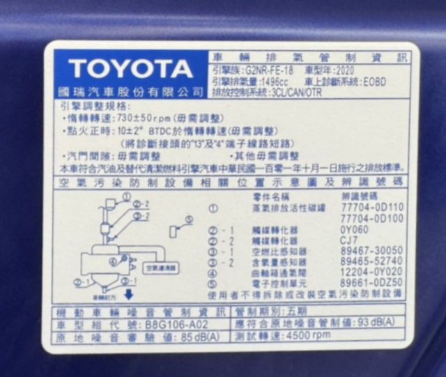 2020 TOYOT AYARIS S版~僅跑８萬多KM✅I KEY✅恆溫空調✅定速巡航✅空力套件✅中控螢幕★歡迎蒞臨賞  第17張相片