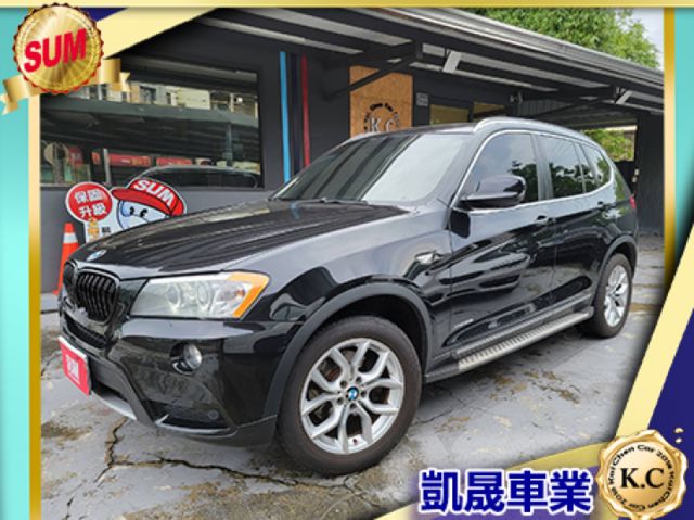 BMW F25 X3 28i 15萬多公里 方向盤快撥鍵、換檔撥片、恆溫、中控螢幕、全景天窗、電動尾門、車側踏板  第1張相片