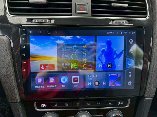 七代GOLF 安卓機 倒車顯影 雙區恆溫 後出風口 定速 方控  第8張相片