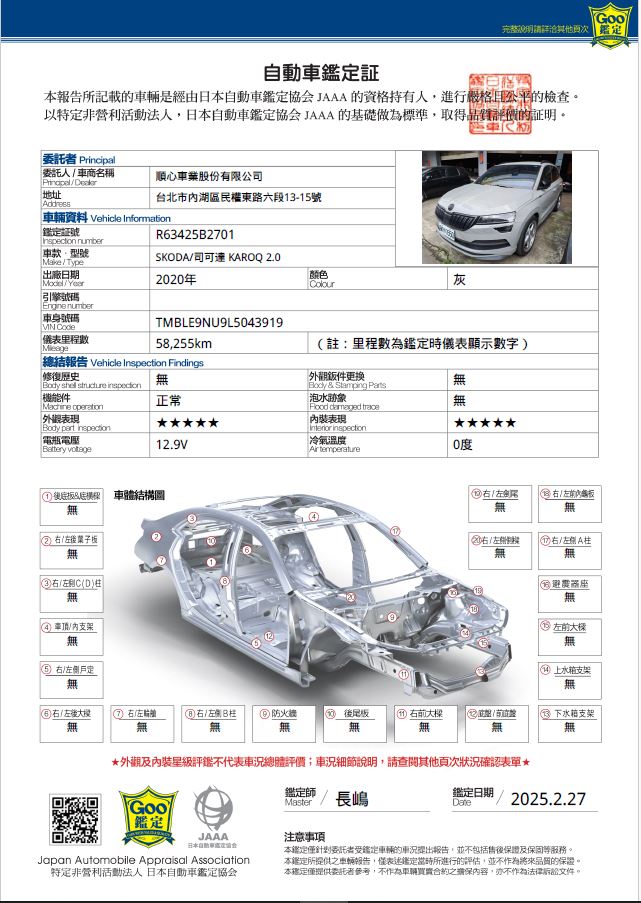 2020 KAROQ SPORTLINE 2.0 4X4 市場唯一 GOO認證  第20張相片