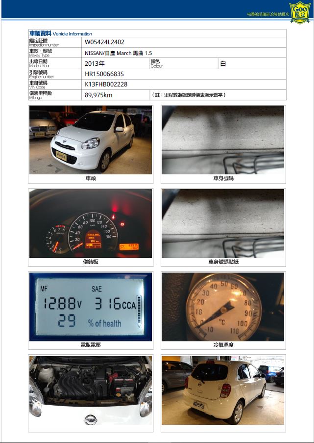2013 MARCH 一手車 GOO認證 實價  第17張相片
