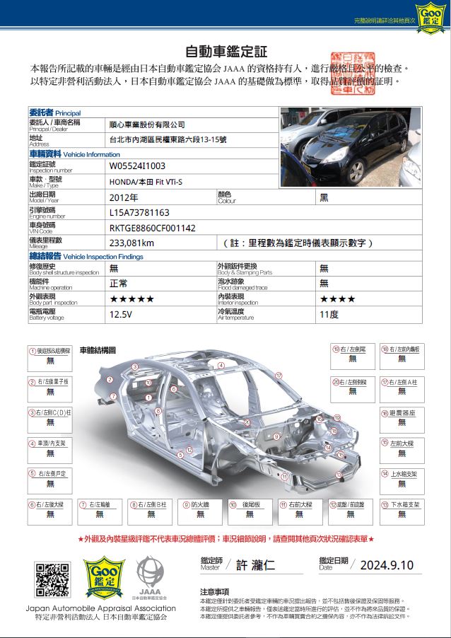 2012 FIT 頂級 一手車 原廠保養 GOO認證  第19張相片