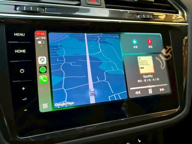 Tiguan 330TSI ACC跟車/抬顯/電尾門/環景/Carplay/三區恆溫/導航 原版件 定期保養 已認證  第15張相片
