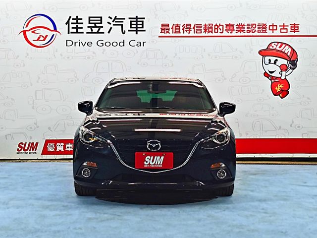 想找一台五門黑馬3?｜罕見黑馬頂級型~認證車原鈑件~盲點偵測+iKey+都會煞車輔助+自動上掀式抬頭顯示~快來電預約~  第2張相片