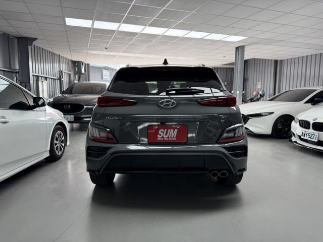 2021 Hyundai Kona 小改款 1.6t 渦輪增壓 N Line水泥灰 原鈑件  新價格 保證全網最便宜  第5張相片