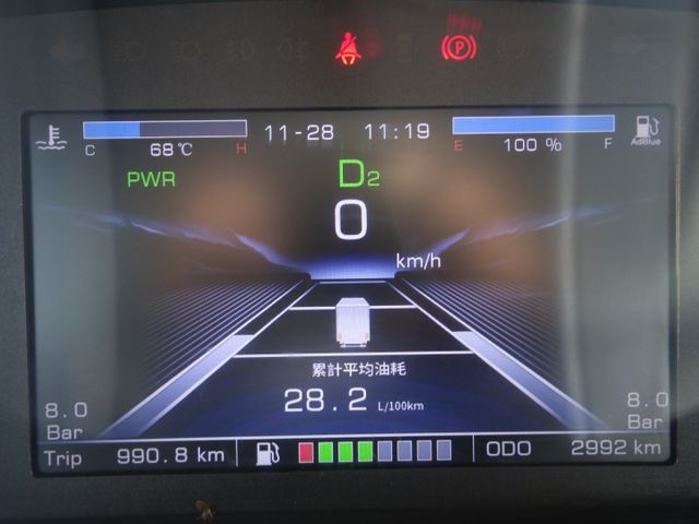 《 僅跑3千 》大霸王加長12呎加高冷凍車《自排》  第18張相片