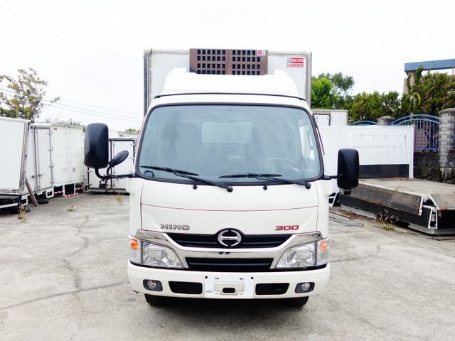 《加長14呎冷凍車》HINO加長加高右側對開門冷凍箱+5呎油壓尾門《僅跑5萬》  第1張相片