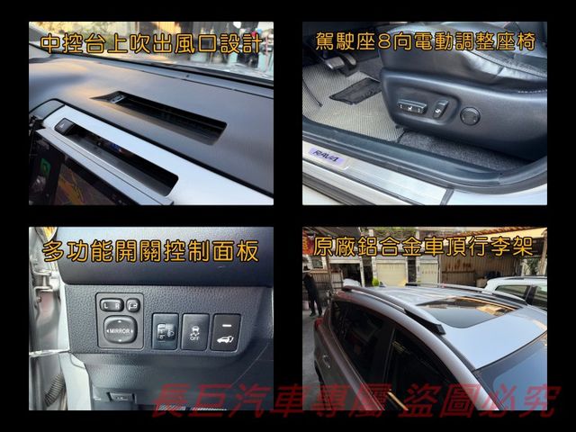 全車原鈑件/6安全氣囊/大螢幕安卓機/電動尾門/雙區恆溫/定速/I-KEY/電動椅/車頂架/電動天窗  第18張相片