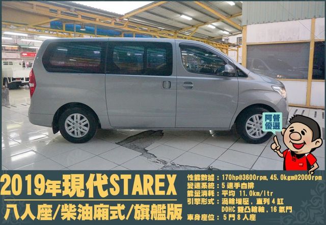 現代STAREX商旅MPV│手自排渦輪柴油│2+3+3座空間靈活多變化│四向鏡頭│盲點│恆溫│後座出風口│一手車釋出!!  第5張相片