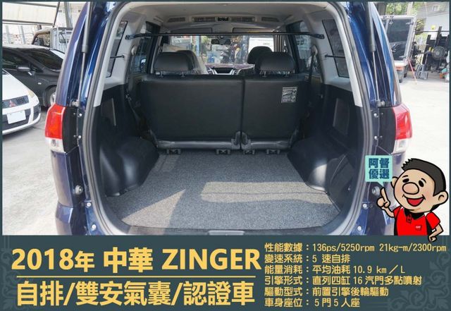2018年中華勁哥│一年僅跑不到一萬五千公里│倒車雷達│兒童安全鎖│雙安全氣囊│全車系第三方認證│全宇宙唯一不沒收訂金│  第10張相片