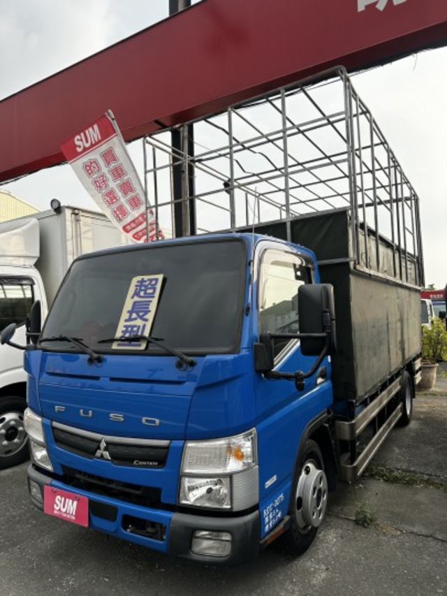 14 尺/ 正 5 噸/全車 原鈑 原漆 / 可調 電動 升降蓬+ 2 缸尾門  電動調 上下升降【里程保証】  第1張相片