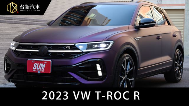 2024.3領牌/2024年式 T-Roc R 原鈑件 原廠保養 新車保固中 已認證 底色為藍色  第1張相片