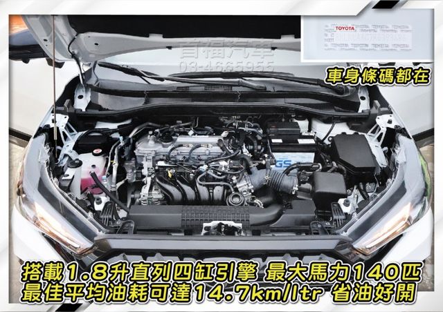 GR版頂規落地新車~只跑1萬最好看黑白配~Lv2跟車+360環景+盲點+手機投影+原廠保固中+可全額貸~快來電預約賞車喔  第12張相片