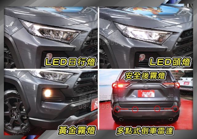 稀有2.0躍野冒險4WD~僅跑4萬全台保固~TSS跟車+盲點+360環景滿配~可免頭款全額貸~省新車40大價差~速洽  第18張相片