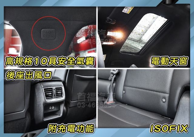最新款里程僅4千~近全新日式跑旅~高品味莫藍迪色~跟車+360環景+BOSE音響大滿配~6個月車省40多萬~超福利快約~  第18張相片