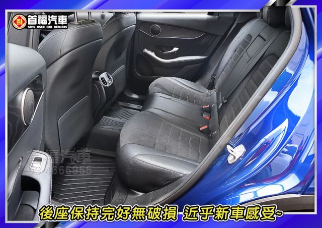 總代理改款油電版~超低里程3萬+全原廠紀錄~前車主剛保養完+4輪新胎+跟車+AMG套件+選配稀有金屬寶石藍高質感~可全貸  第10張相片