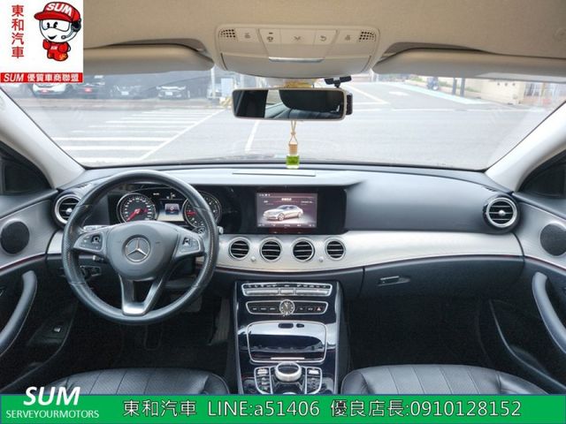 可全貸~老闆車E220d~總代理~停車輔助~前後雷達、雙前電動座椅~定速巡航~中文導航~  第16張相片