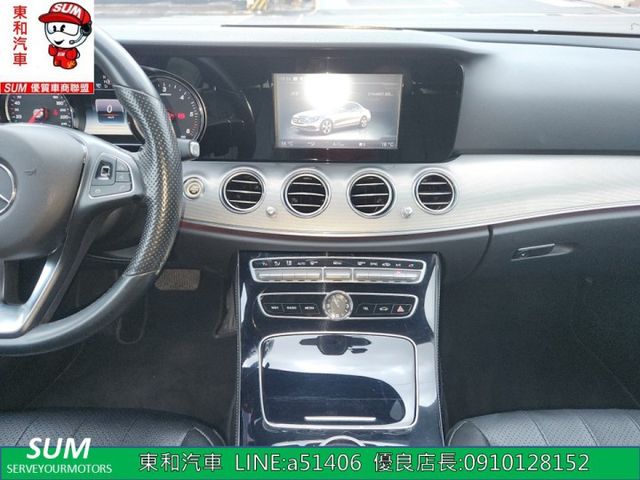 可全貸~老闆車E220d~總代理~停車輔助~前後雷達、雙前電動座椅~定速巡航~中文導航~  第19張相片