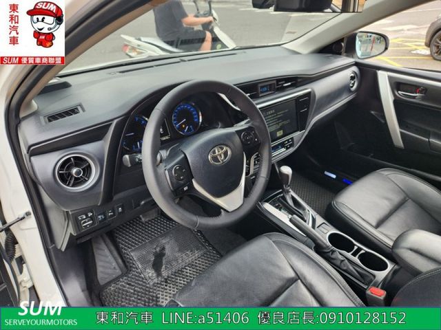 可全貸~Altis 1.8 ~i-Key~定速巡航~防滑~恆溫~8安~倒車~導航~抬頭顯示器~  第11張相片