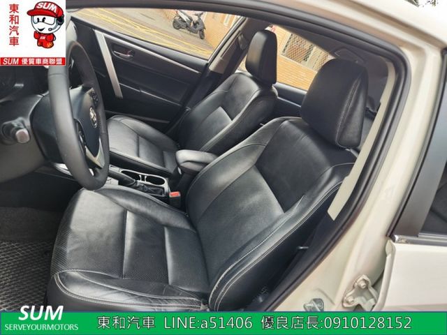 可全貸~Altis 1.8 ~i-Key~定速巡航~防滑~恆溫~8安~倒車~導航~抬頭顯示器~  第13張相片