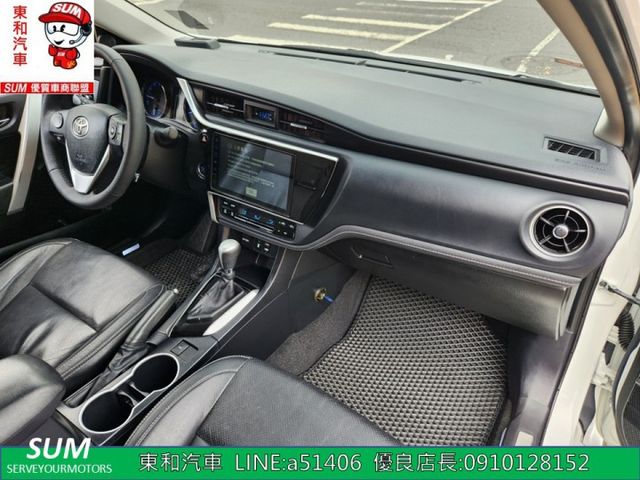 可全貸~Altis 1.8 ~i-Key~定速巡航~防滑~恆溫~8安~倒車~導航~抬頭顯示器~  第15張相片