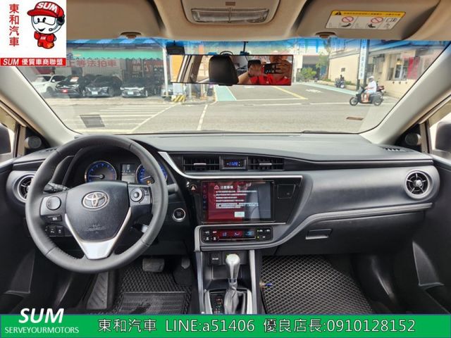 可全貸~Altis 1.8 ~i-Key~定速巡航~防滑~恆溫~8安~倒車~導航~抬頭顯示器~  第18張相片