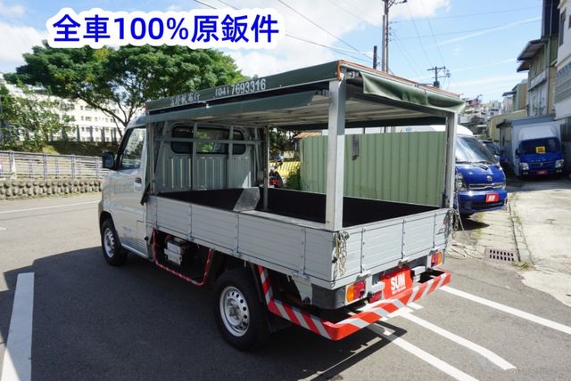 (稀有自排.只跑2萬多.附3面掀布篷) 2021年 菱利貨車 / 100%全車原鈑件 / 零頭款.可全額貸款  第5張相片