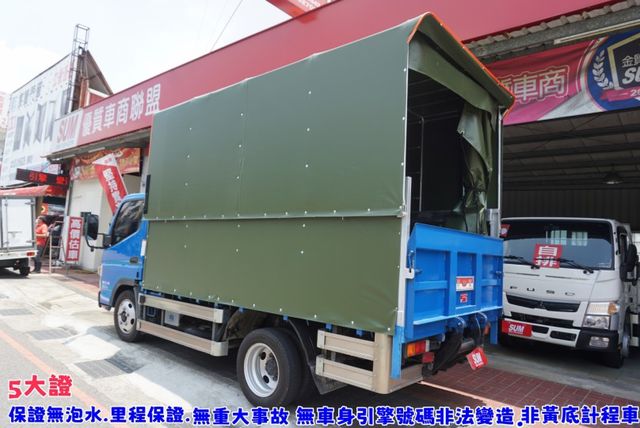 2021年堅達11尺半貨車 / 附(全新)升降布篷+2尺半尾門升降機 /零頭款全額貸/倒車顯影視野輔助系統/ABS  第9張相片