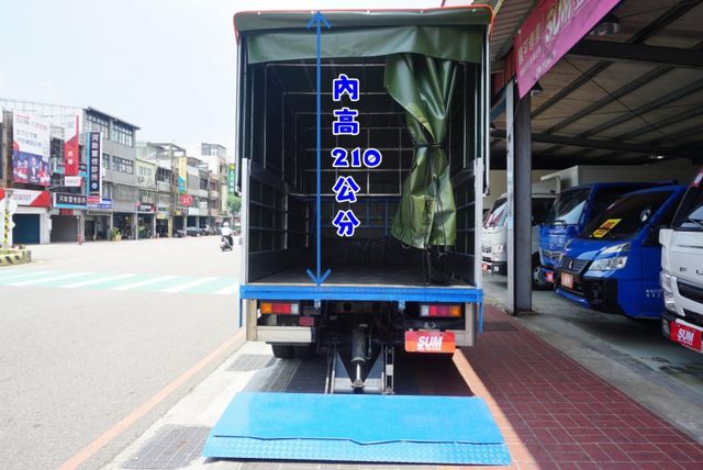2021年堅達11尺半貨車 / 附(全新)升降布篷+2尺半尾門升降機 /零頭款全額貸/倒車顯影視野輔助系統/ABS  第11張相片
