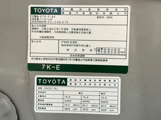 2004新瑞獅1.8廂車 哩程保證 185691公里 做生意賺錢發財車 5大保證 SUM保修聯盟全國服務〜  第16張相片