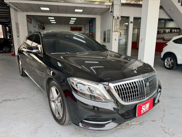 2014年S400 長軸3.0汽油 老闆氣派舒適坐駕 升級Maybach水箱護罩 認證車 全車原鈑件 里程保證  第2張相片