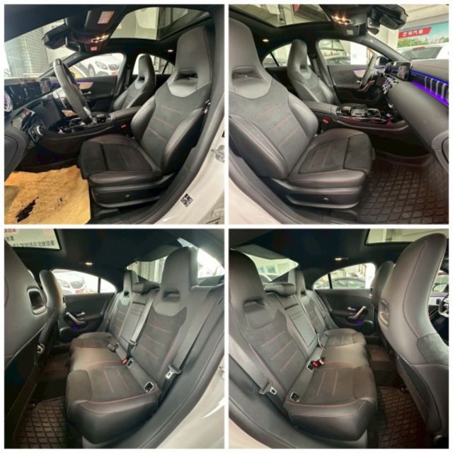 2023年CLA35 AMG2.0 4WD 潮流轎跑 認證車 原鈑件 AMG麂皮方向盤/19吋夜色鋁圈/空力套件  第12張相片