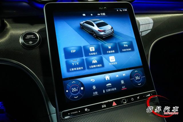 總代理，僅跑2.5萬公里，夜色套件、360度環景、AMG套件、23P跟車，新款W206  第16張相片