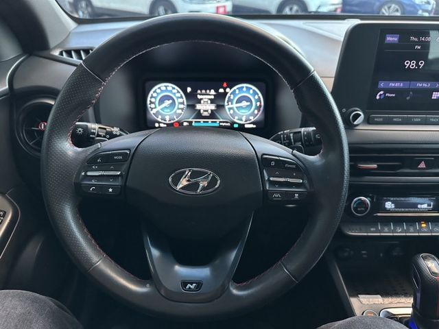 稀有車輛 進口現代 KONA N-LINE獨有專屬黑色網格水箱護罩 18吋鑽石型切削運動化鋁圈&性能跑胎  第6張相片