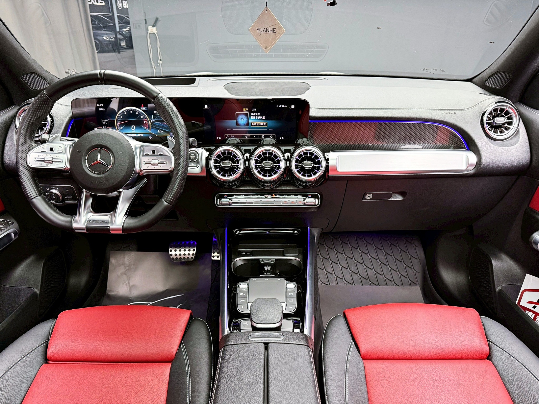 全台到府賞車 2022 Benz GLB35 AMG 4MATIC 七人座 X247型『小李經理』元禾國際車業/中古車/促銷中  第12張相片
