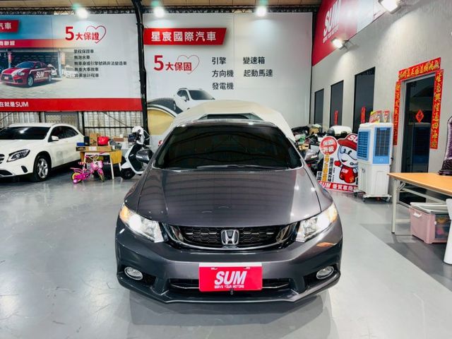 CIVIC K14 VTi-S 9.5代/實跑7萬多/方向盤換檔撥片/倒車影像/衛星導航/HID頭燈/天窗/恆溫定速/  第1張相片