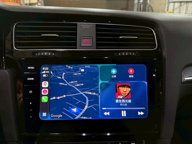 2018年式7.5代 GOLF 280TSI R-LINE 旅行車/實跑7萬公里/APPLE CARPLAY/全景天窗/  第10張相片