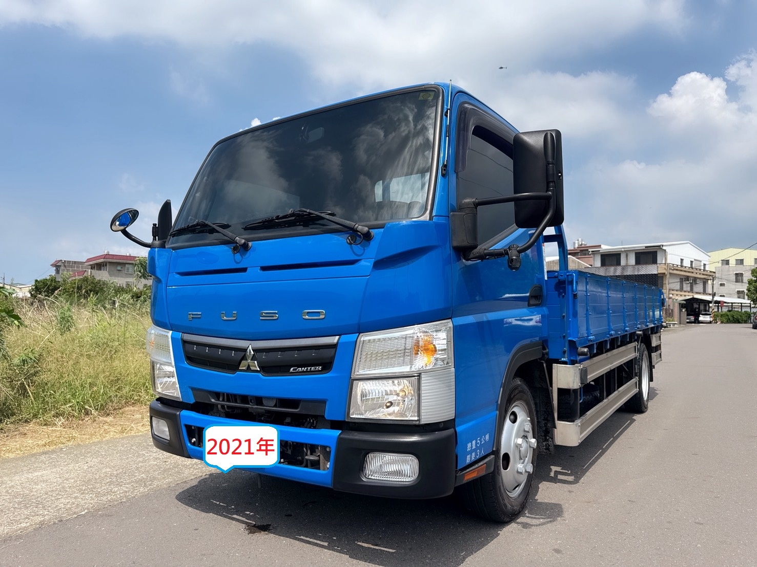 2021年 FUSO 堅達 14尺 貨車  框式木床車型+升降尾門  載重正5噸+末代免加尿素 四錄環景鏡頭~全車車底板 工作賺錢好幫手 商用運輸首選  第1張相片