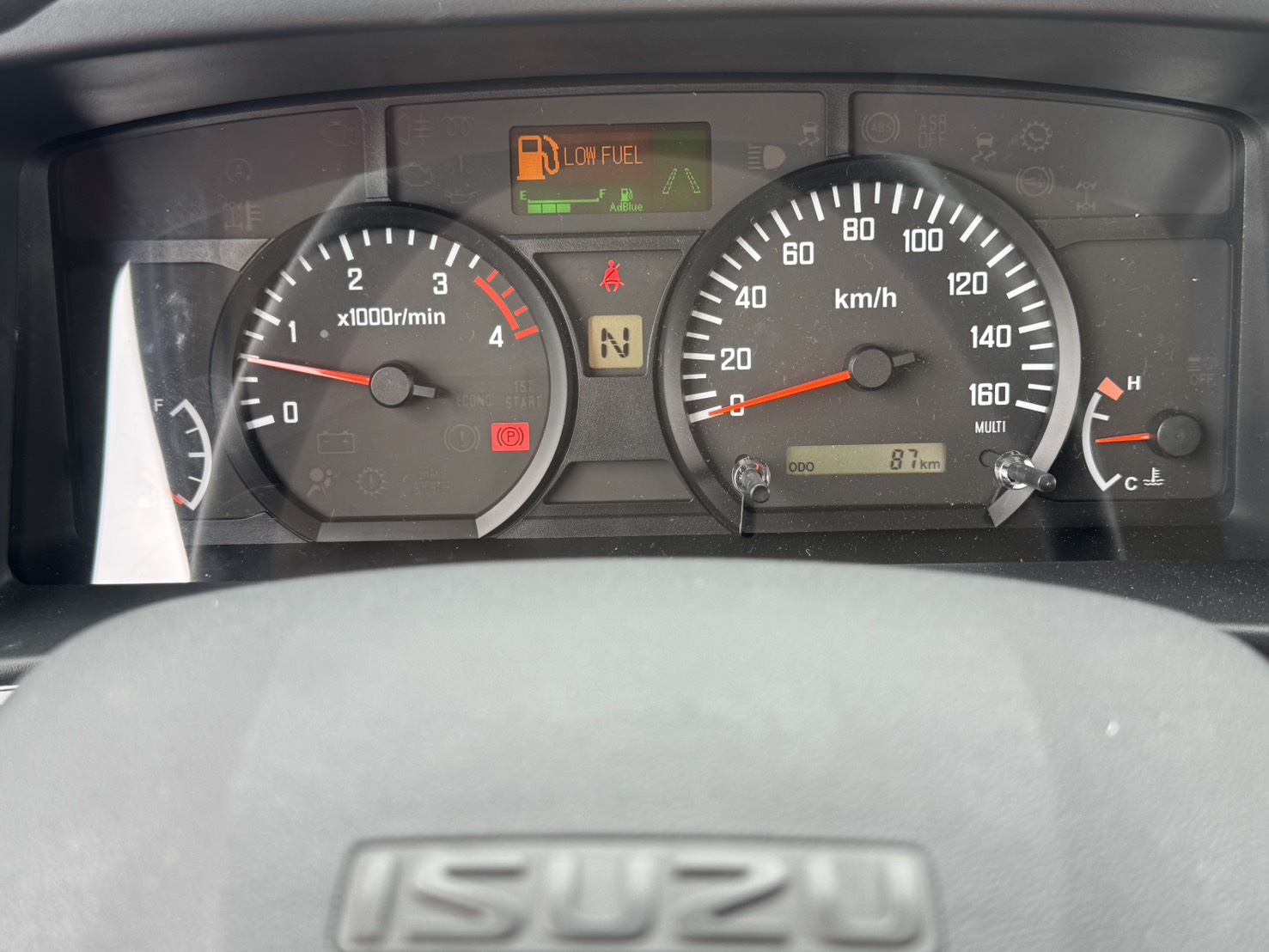 2024年 ISUZU NLR 超長軸13.8呎  日本原裝進口~高頂車室豪華座艙  唯一雙鏡頭ADAS立體影像監測系統  總重正5噸~全新車~四鏡頭視野輔助  第8張相片