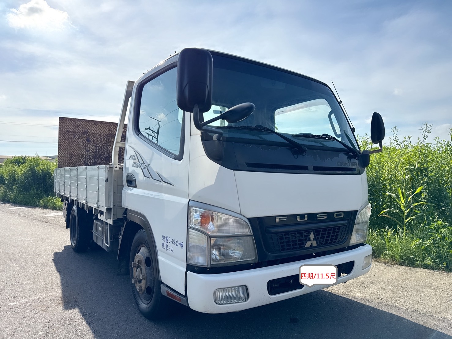 2012年 三菱 FUSO 堅達 11.5尺  市場稀缺<四期>貨車~妥善率高  搭載140cm(4尺半)尖型升降尾門  框式木床車型~三噸半貨車首選  第2張相片