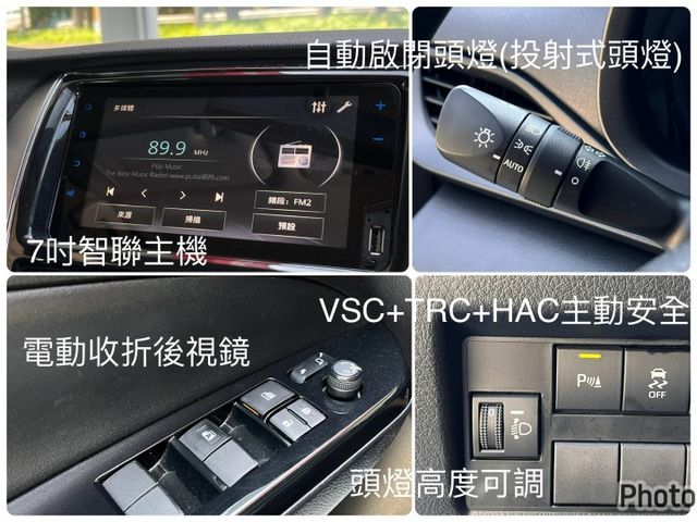 2022年式＊原版件認證車＊新改款國民神車＊７氣囊＊循跡＊自動頭燈＊黑化電動收折後視鏡＊雙色鋁圈＊智聯影音＊可全額貸＊  第16張相片